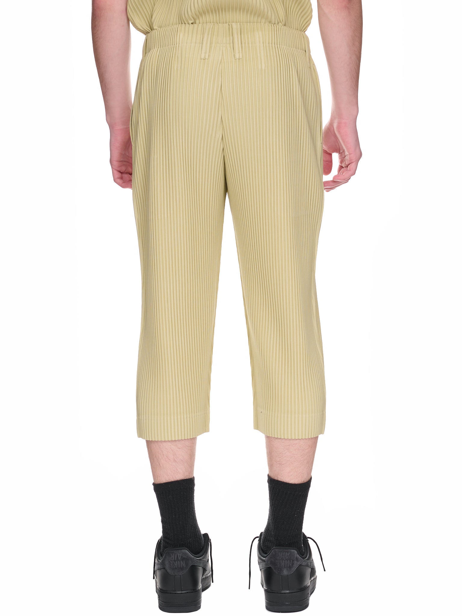 Stella McCartney Iconic Pleated Crop Trousers | Neiman Marcus