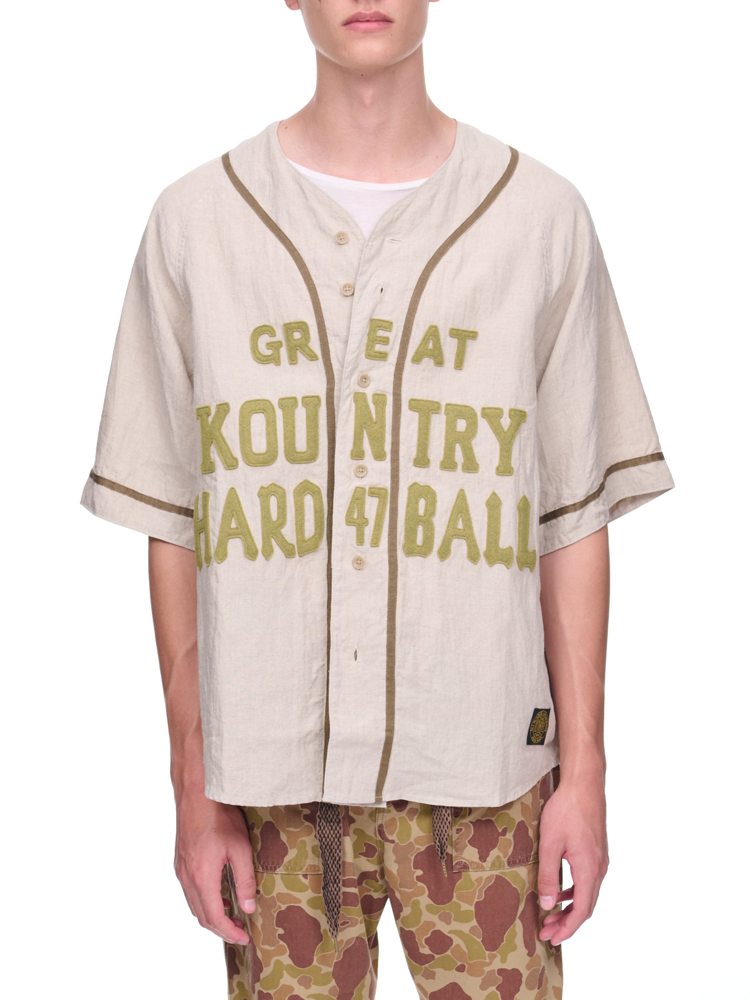 Great Kountry Baseball Shirt (KR2208SS03-BEIGE)