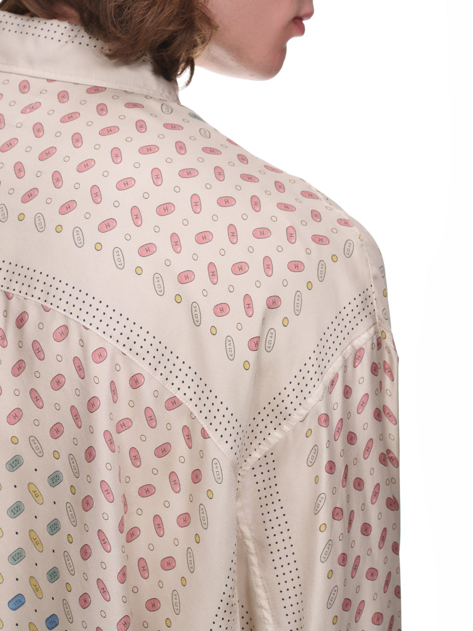 Zara - Multi-Flock Polka-Dot Shirt - Ecru - Unisex