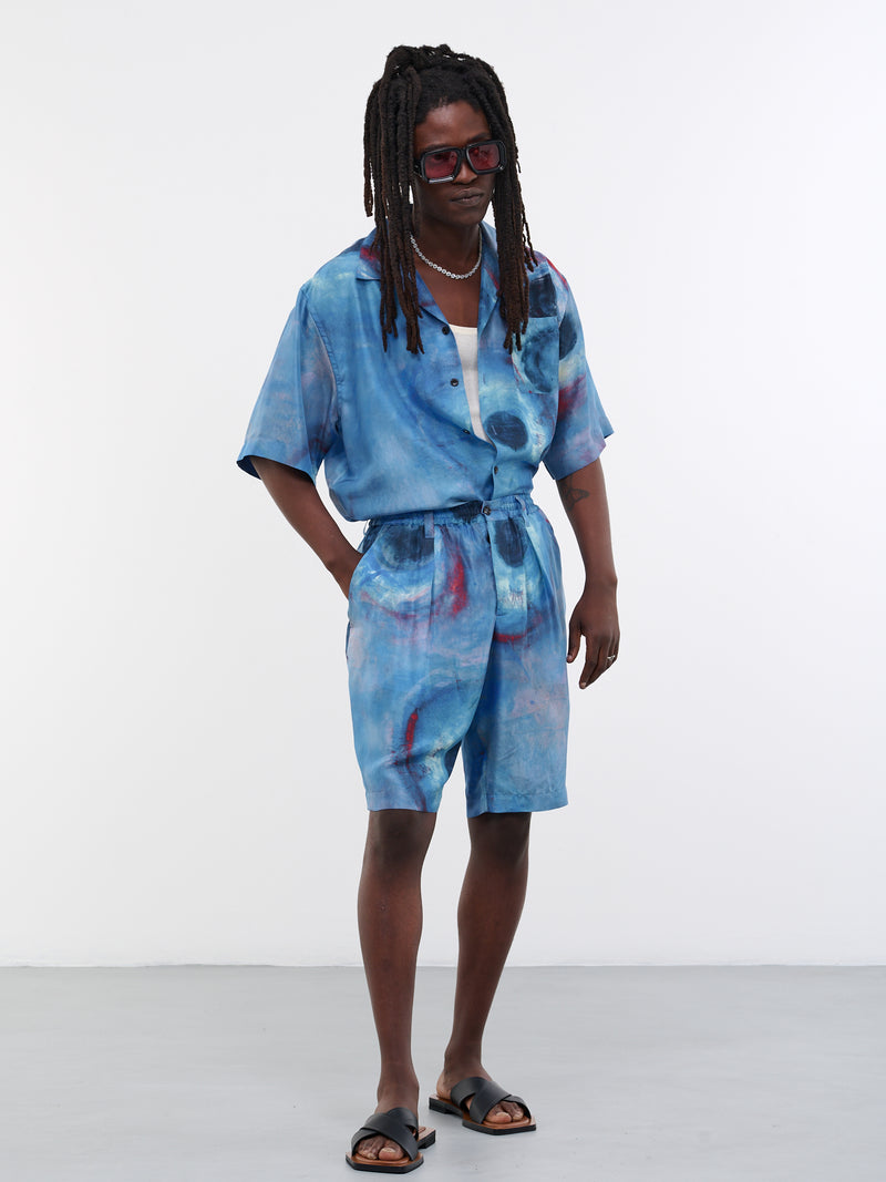 Martine Rose | H.Lorenzo|Denim Parka Jacket (MR227-MARBLE-WASH), S / Marble