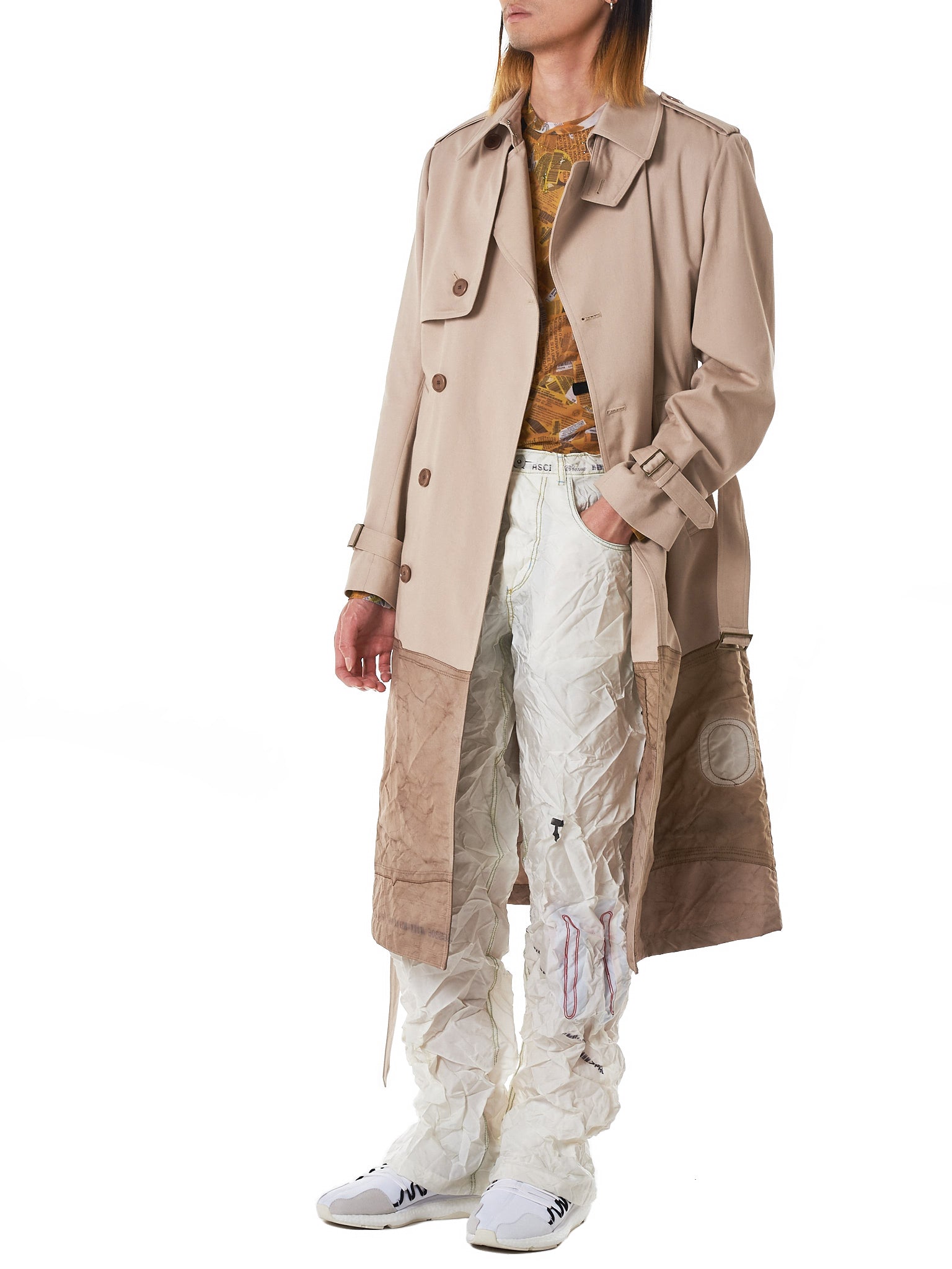 Leather trench coat Louis Vuitton Beige size 40 FR in Leather