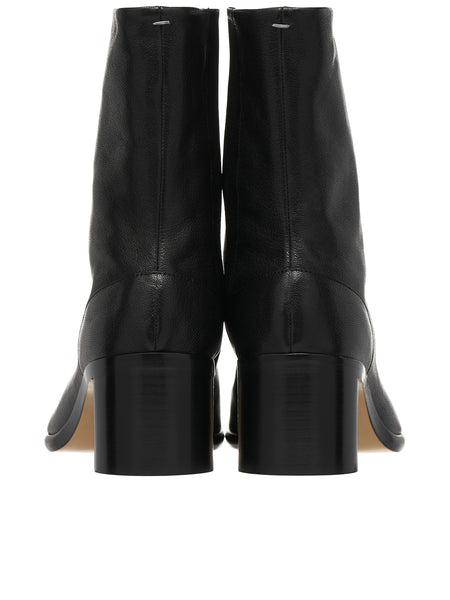 Maison Margiela tabi-toe leather boots - Black