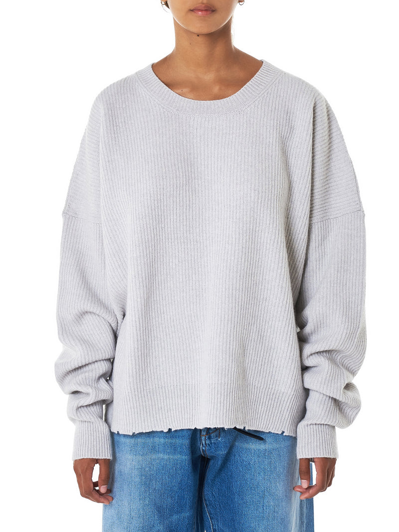 Unravel Project long sleeve wool blend sweater - Grey