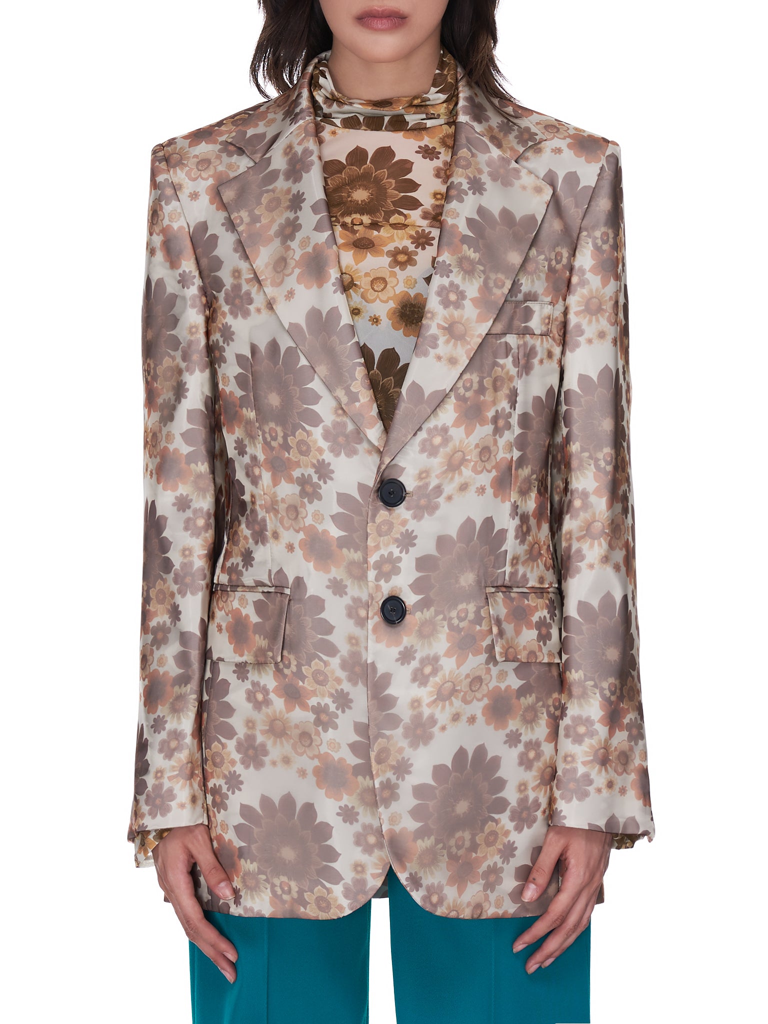 Kwaidan Editions Floral Print Blazer | H. Lorenzo